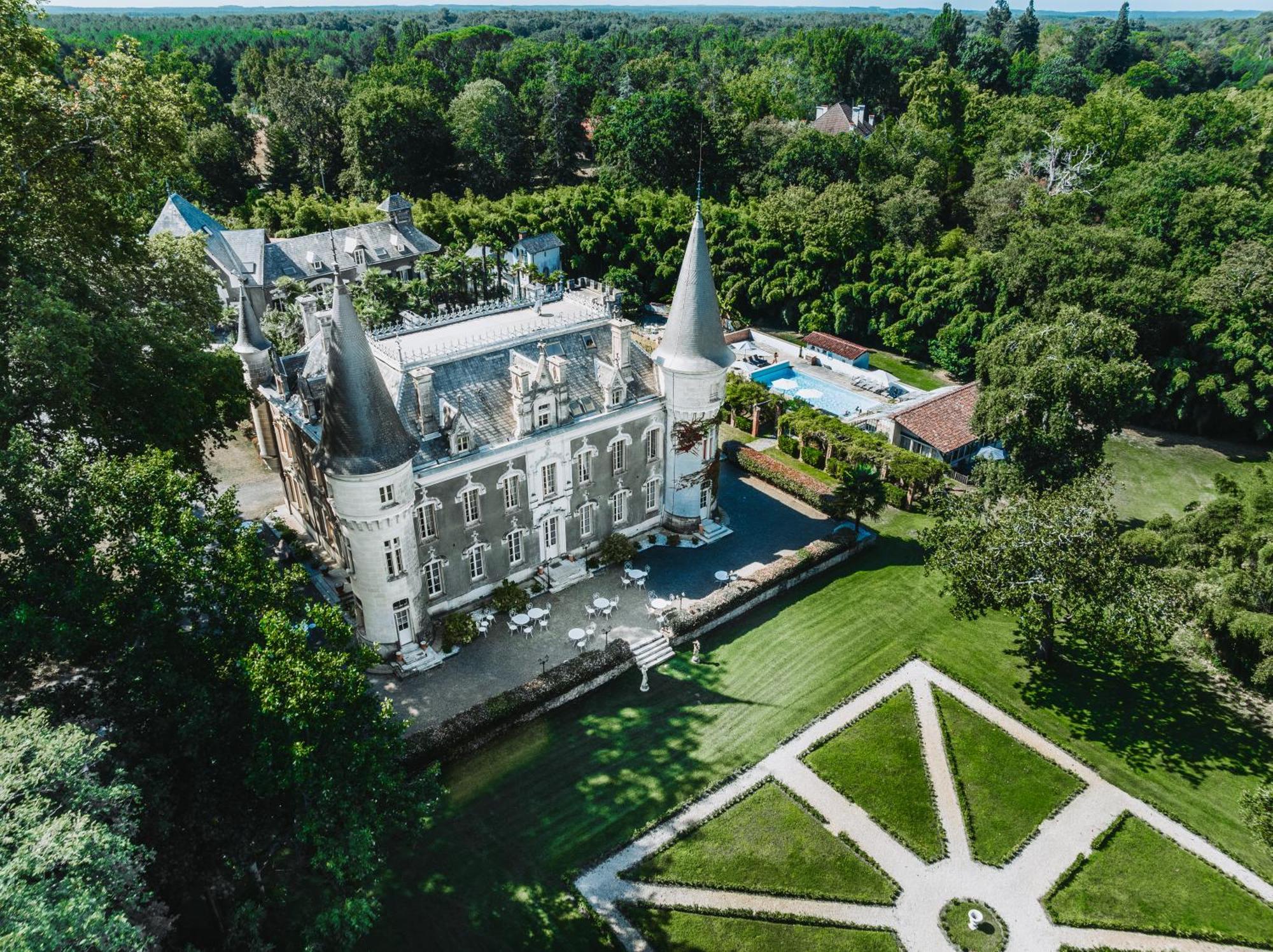 Chateau Belle Epoque - Chambres D'Hotes & Gites Linxe Esterno foto
