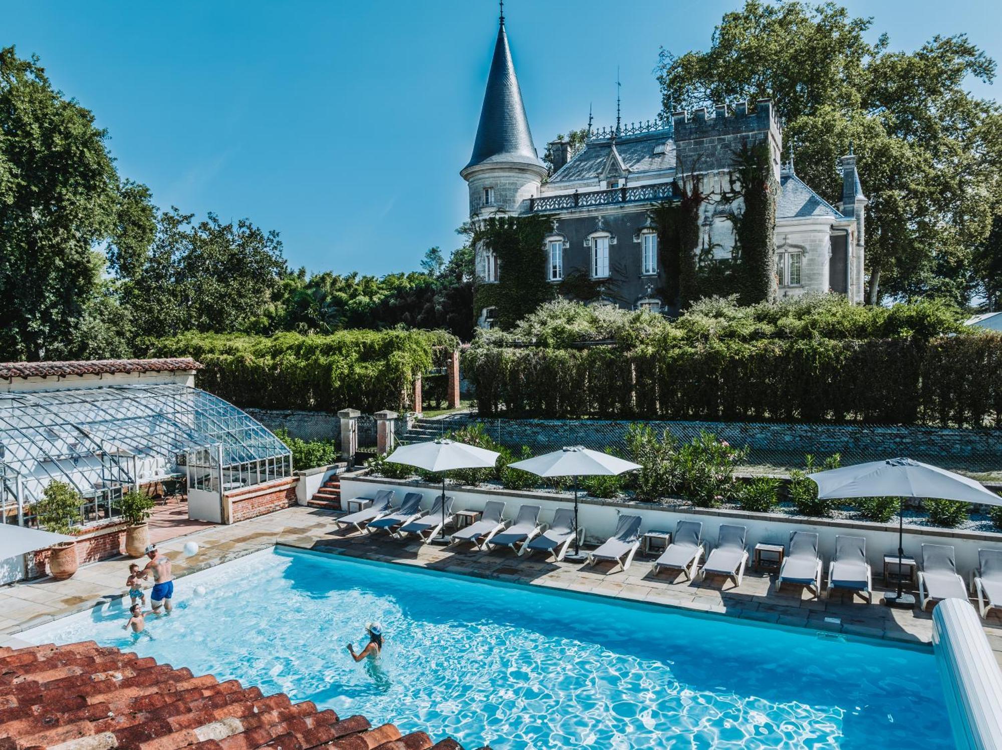 Chateau Belle Epoque - Chambres D'Hotes & Gites Linxe Esterno foto